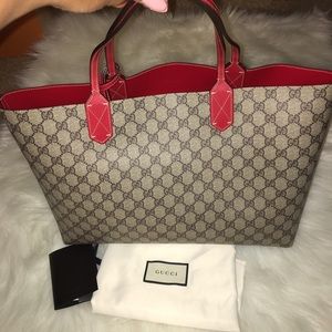 Gucci Print Reversible Handbag
